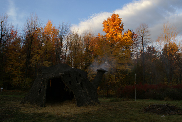 Christopher Varady-Szabo Sculpture " la maison du thé" Mont St Hilaire, Québec, Canada. 2008 